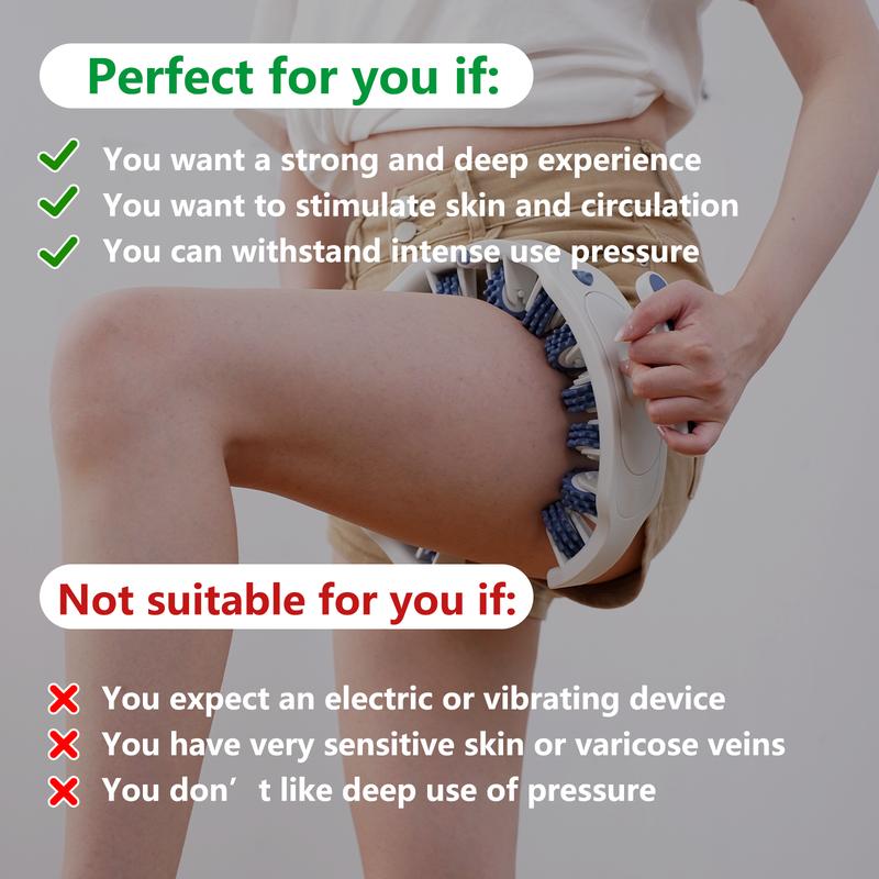Soulyis Cellulite Manual Push-Pull Roller