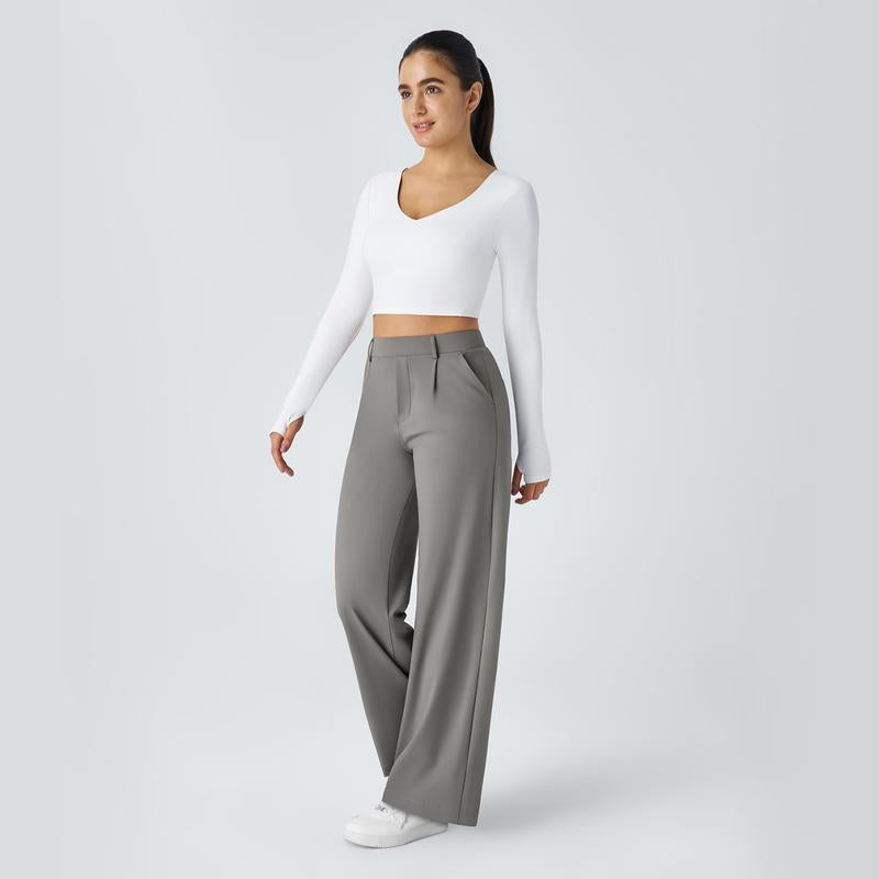 Women's Satin Wide-Leg Pants