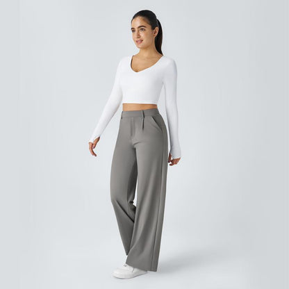 Women's Satin Wide-Leg Pants