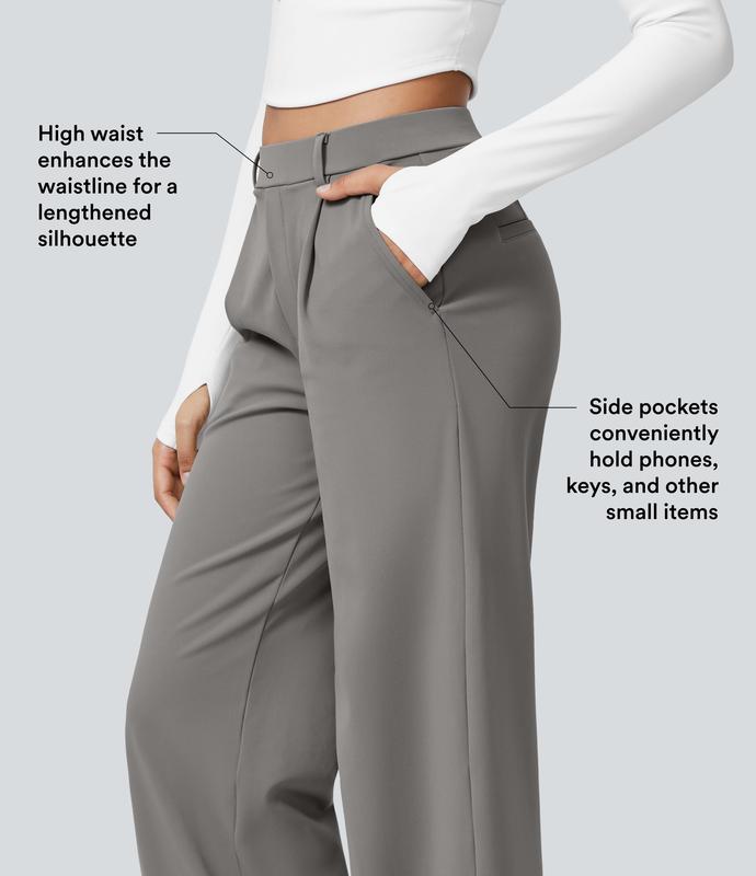 Women's Satin Wide-Leg Pants