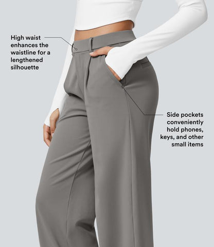 Women's Satin Wide-Leg Pants