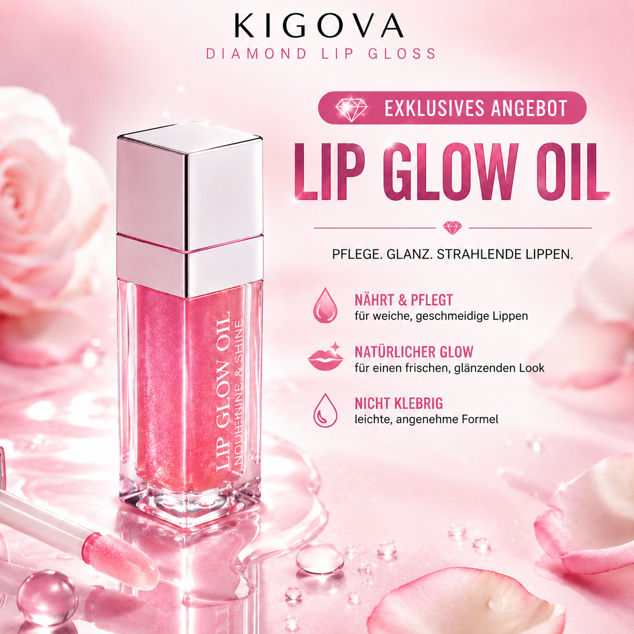 Kigova Diamond Lip Glow Oil